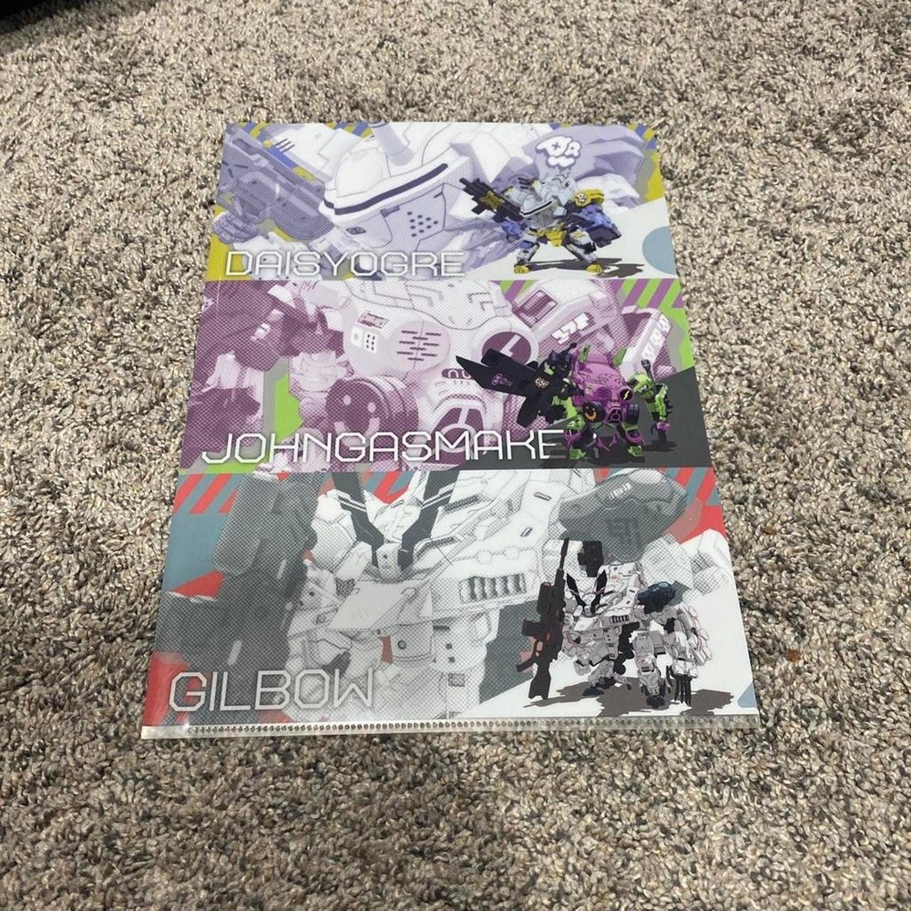 Bandai Synduality Noir File Folder Daisyogre John Gasmaker Gilbow Mecha Anime